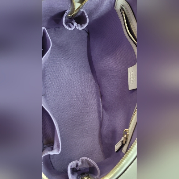 Gucci Flora White Leather Dome Bag - Picture 12 of 16